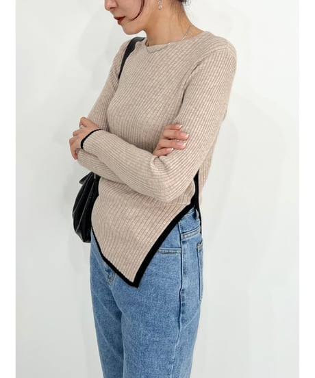 bicolor lib knit