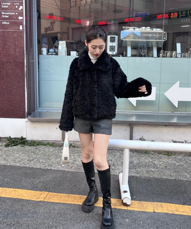 fake far jacket | LAZY AND EASY