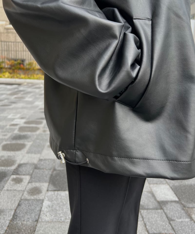 double zip leather jacket | LAZY AND EASY double zip leather jacket | LAZY AND EASY