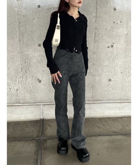 damage knit cardigan