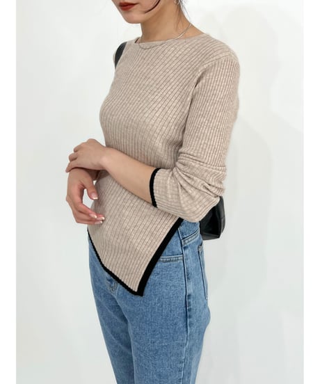 bicolor lib knit