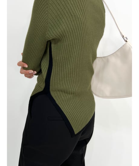 bicolor lib knit