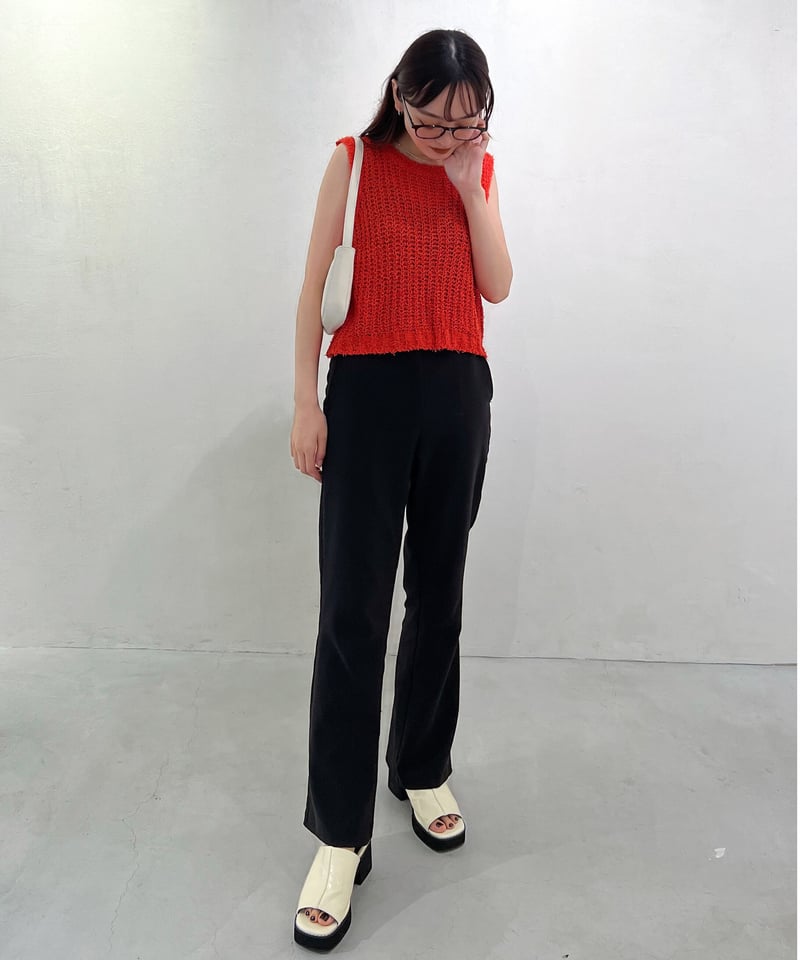 sleeve less summer knit | LAZY AND EASY