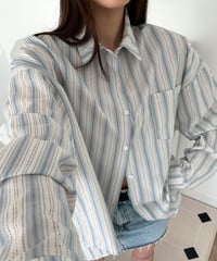 stripe loose fit shirt