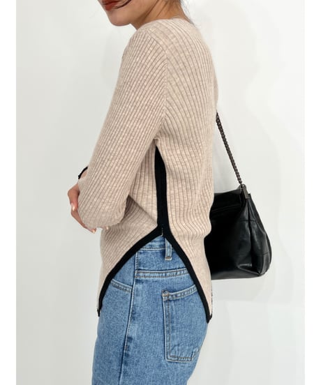 bicolor lib knit