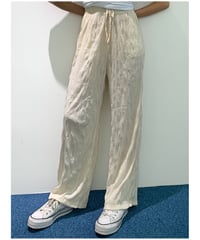 ｟即納｠shirring pleats pants