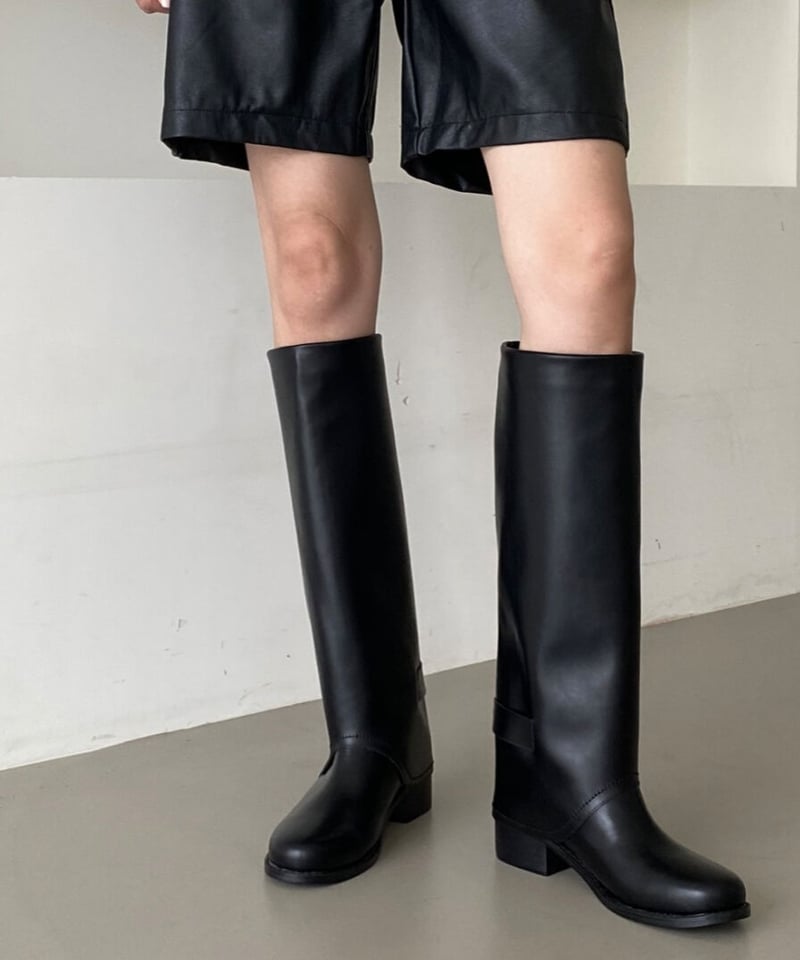 くりちゃん【美品】Platform Long Boots volume cover long boots | LAZY AND EASY