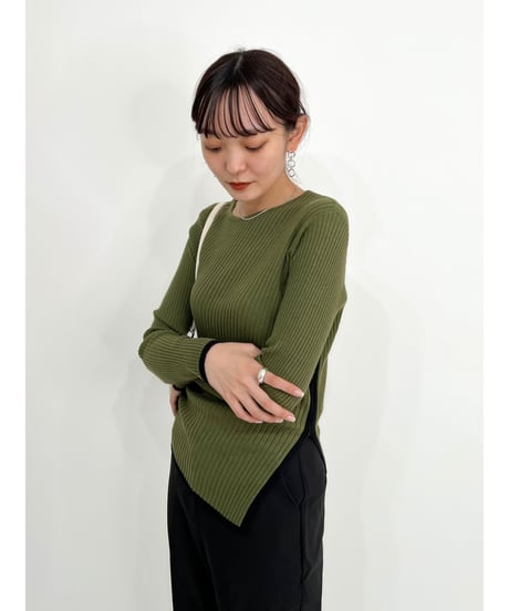bicolor lib knit