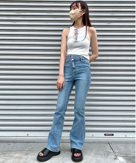 ｟即納｠unbalance west denim pants