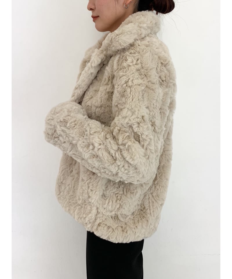 smooth far coat | LAZY AND EASY