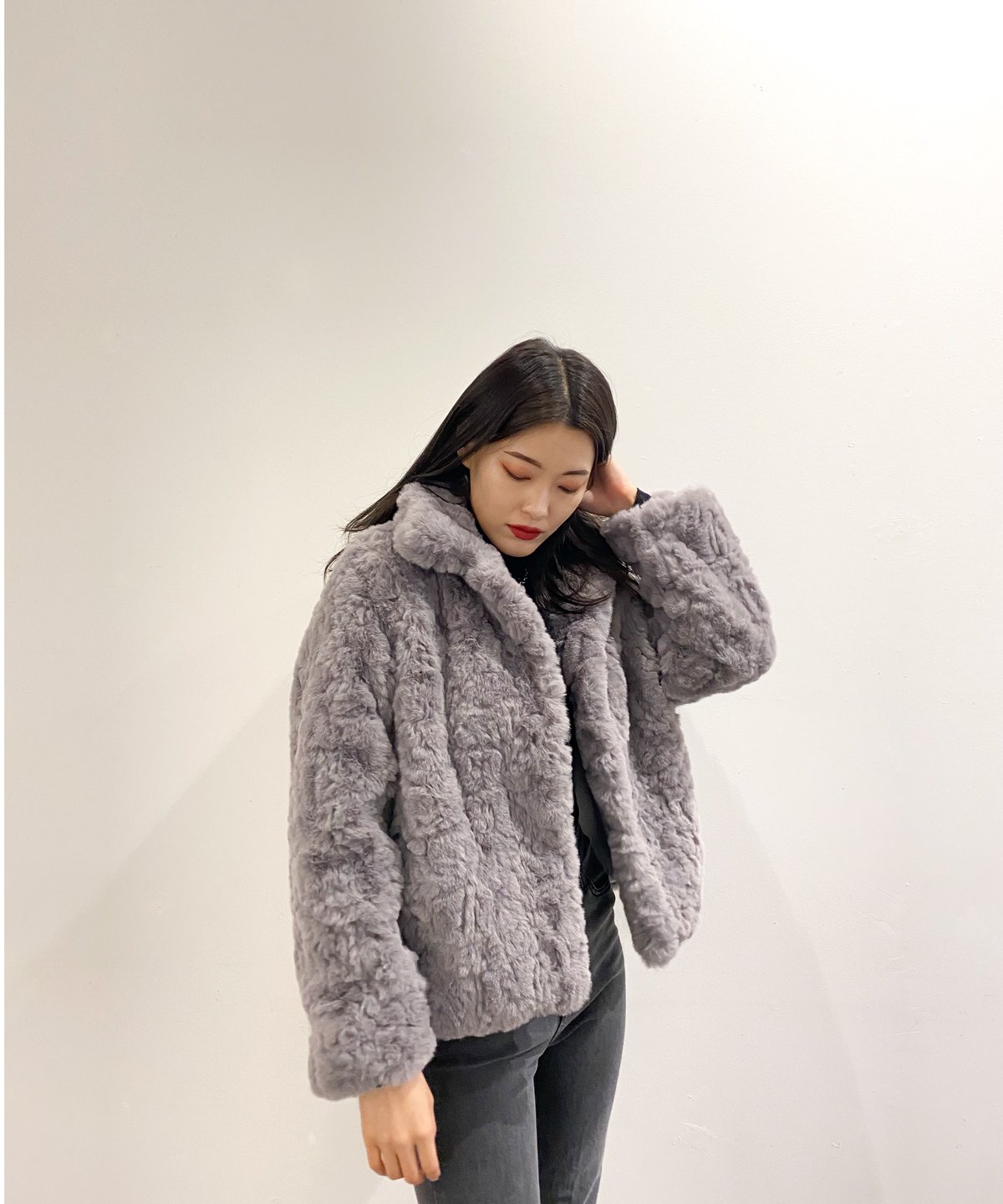 smooth far coat | LAZY AND EASY