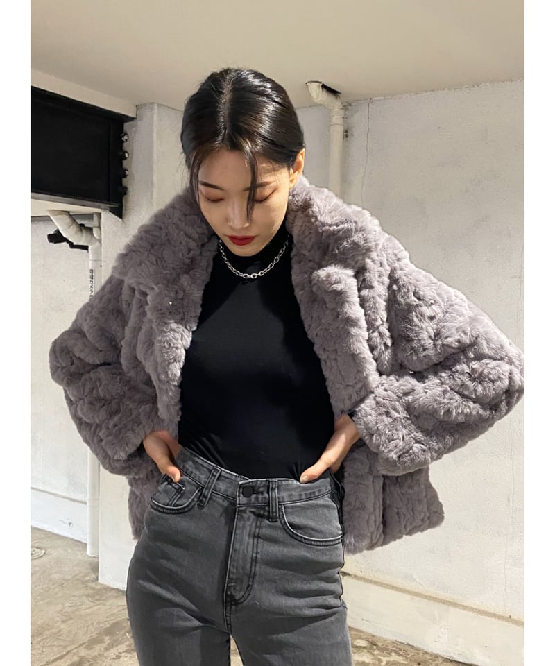 smooth far coat | LAZY AND EASY