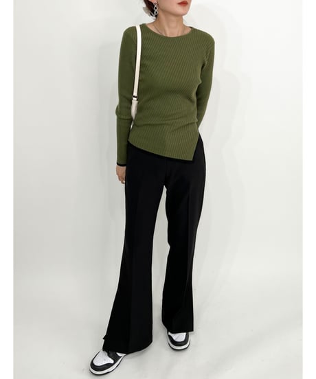 bicolor lib knit