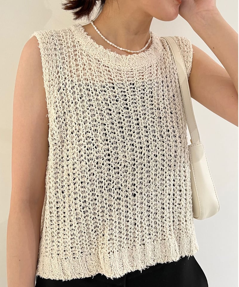 lumignon Classic summer knit sleeve ホワイト lumignon Classic summer knit sleeve ホワイト