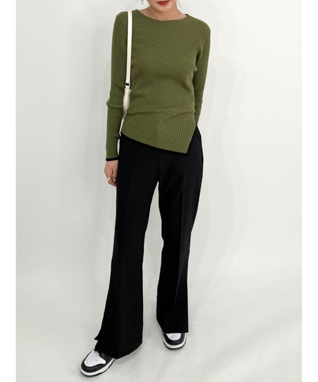 bicolor lib knit