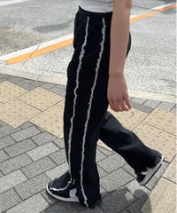 ｟即納｠tassel zipper denim pants