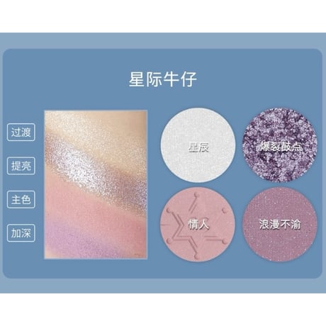 Girls Crush Adventure Game 4 Color Eyeshadow Palette