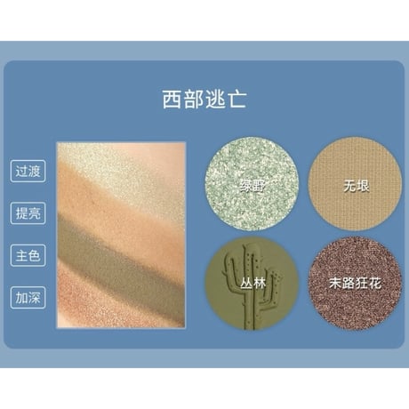 Girls Crush Adventure Game 4 Color Eyeshadow Palette