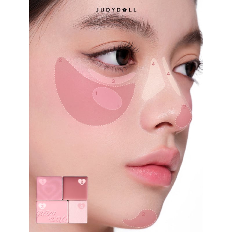 Judydoll Blush & Highlight Palette | JUMEI｜中国コス