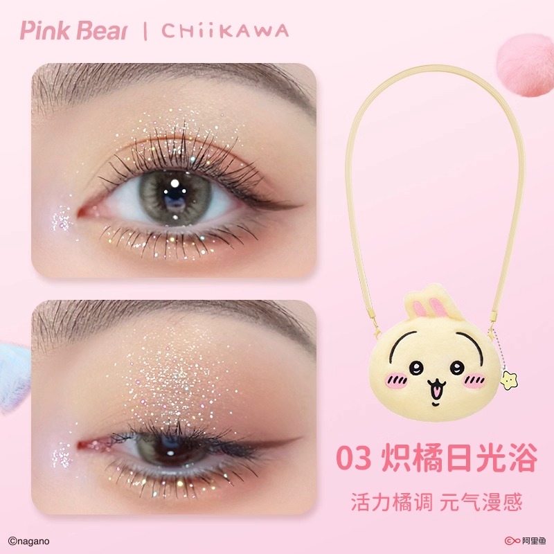 アイシャドウ Chikuwa Pink Bear × ちいかわ (Chiikawa) Fluffy Multi Eyesha