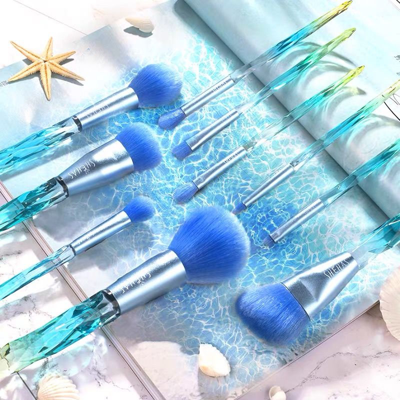 SHEHAS Diamond Crystal Makeup Brush Set #海洋之心 |