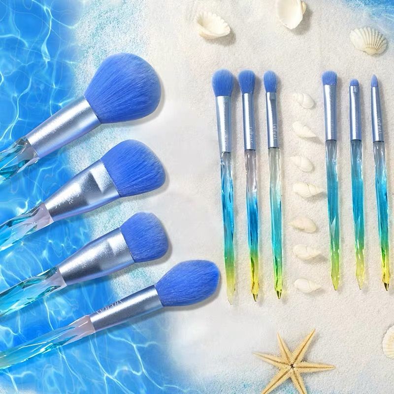 SHEHAS Diamond Crystal Makeup Brush Set #海洋之心 |