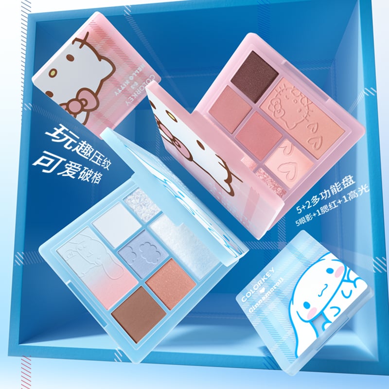 Colorkey × サンリオ Plaid Eyeshadow & Cheek Palette