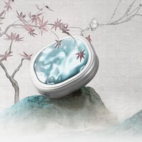 花西子 "西湖限定" 玉女桃蚕絲蜜粉餅 (プレストパウダー)