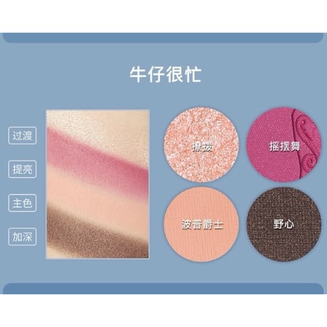 Girls Crush Adventure Game 4 Color Eyeshadow Palette