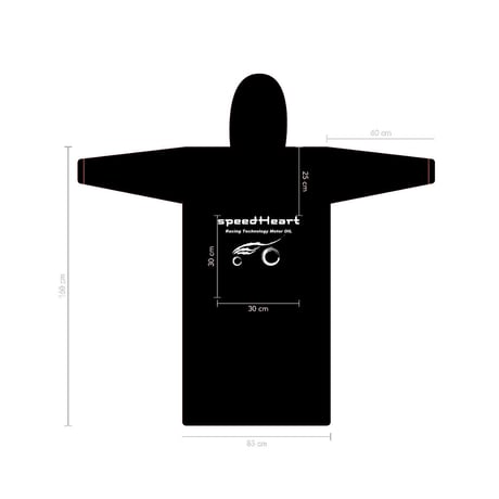 レインコート・ハードレインタイプ　反射テープ＆反射ロゴ付き　発売記念で別仕様レインコートをもう1枚プレゼント！