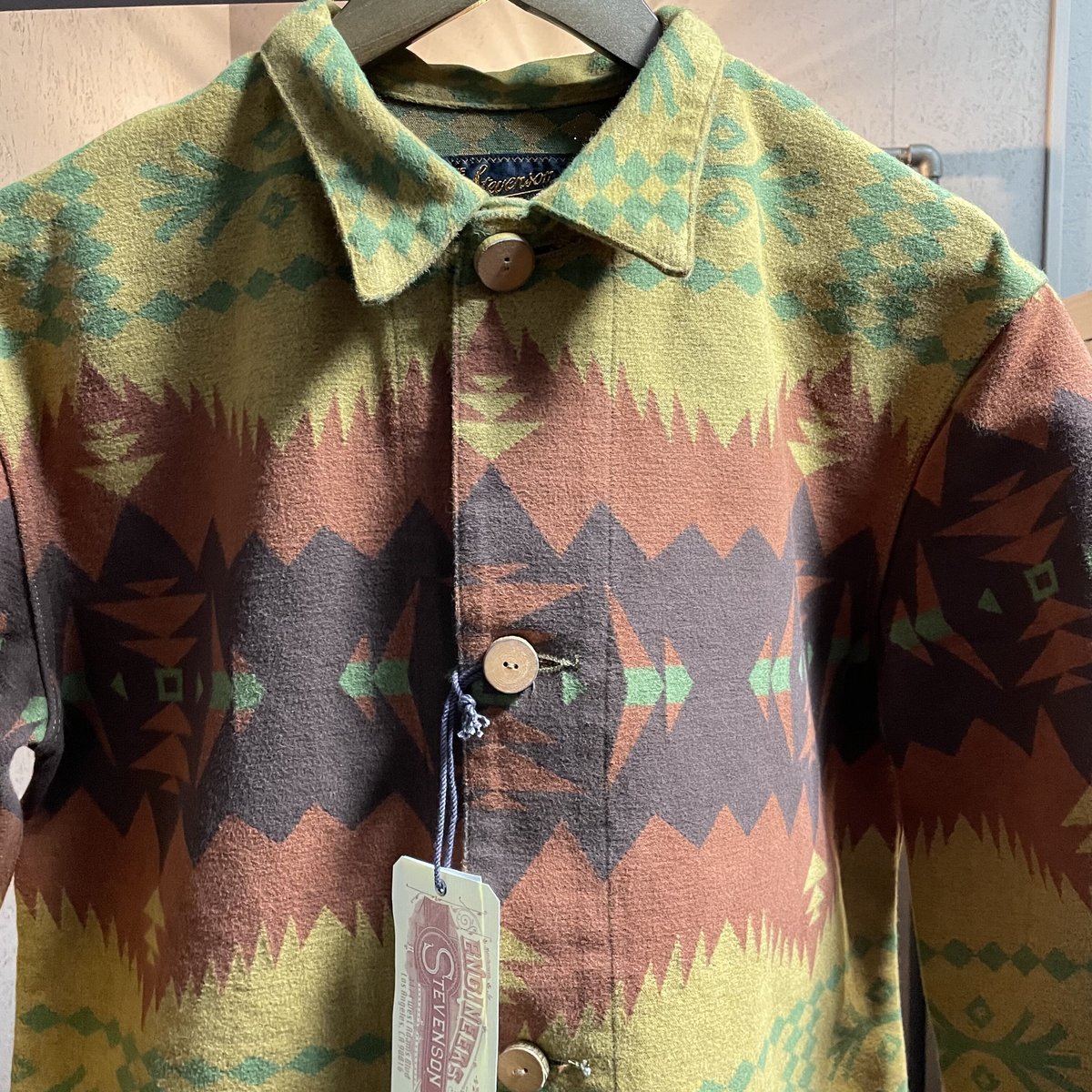 スティーブンソンオーバーオール ネイティブ柄 カバーオール STEVENSON OVERALL CO. / Lone Wolf | CALIFORNIA