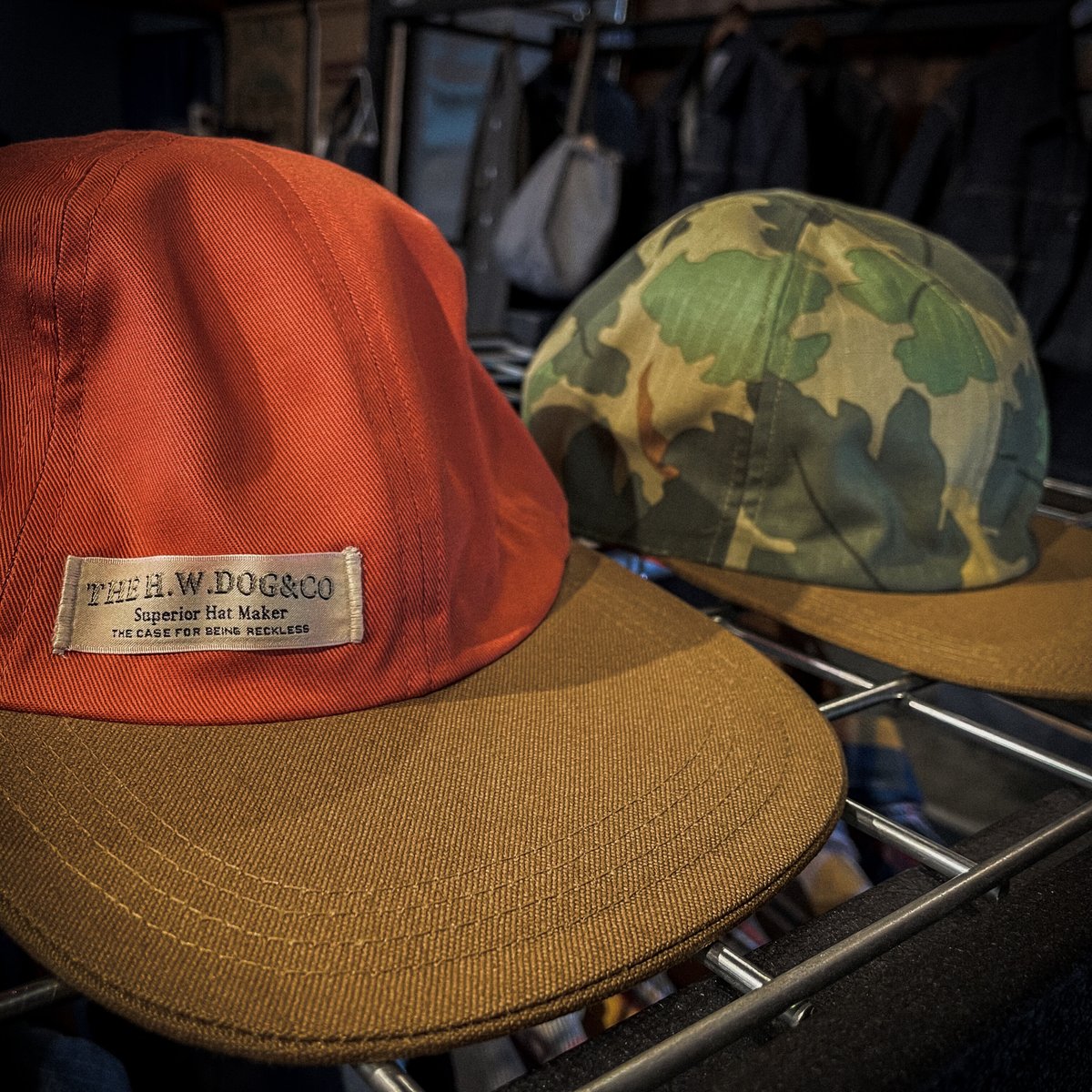 THE H.W. DOG & CO /HUNTER CAP オレンジ 迷彩 THE H.W. DOG & CO /HUNTER CAP オレンジ 迷彩 THE H.W.DOG & CO