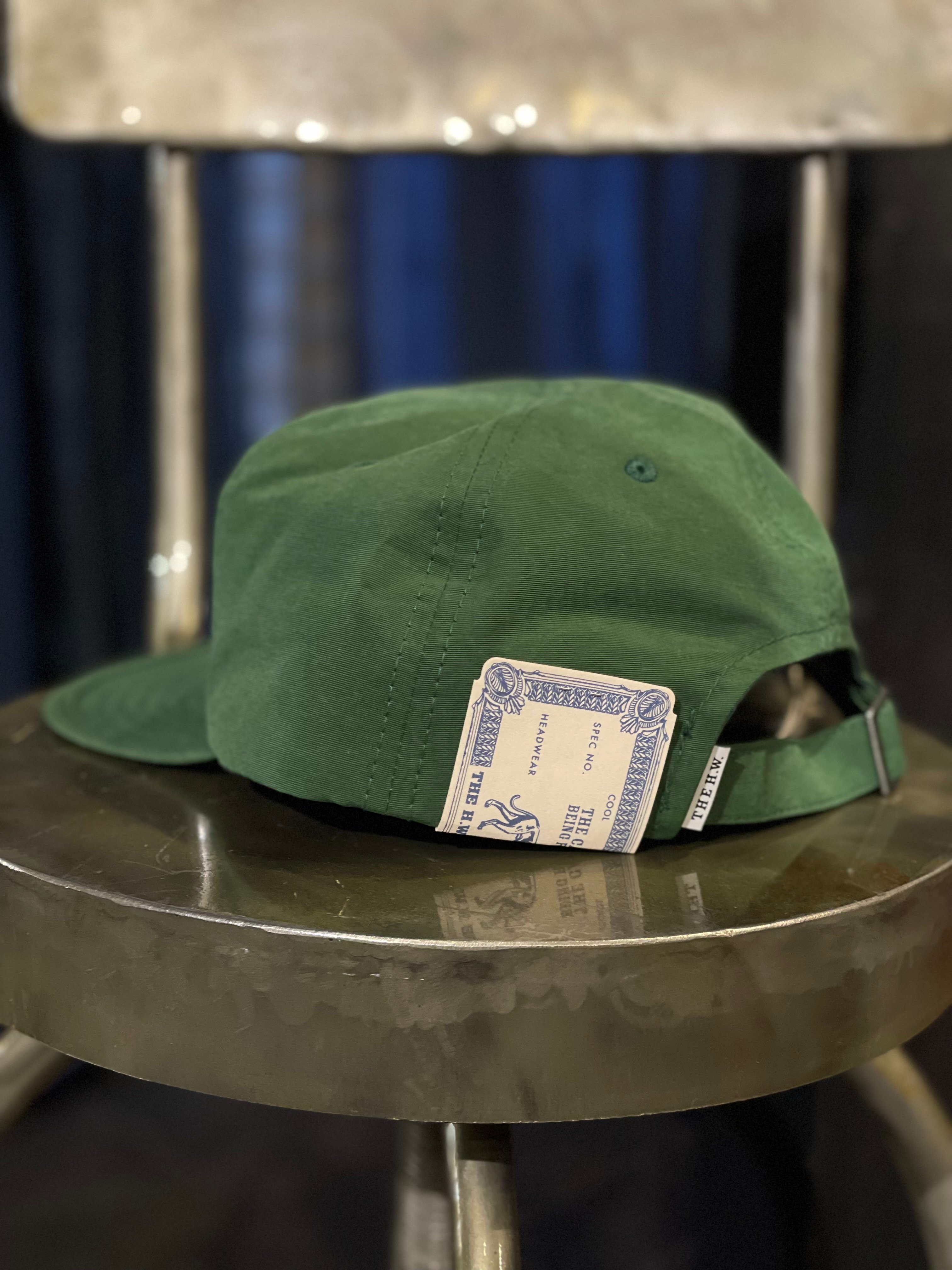 the HWDOG シアサッカー レザー キャップ 紙パッチ D00394 緑 original
