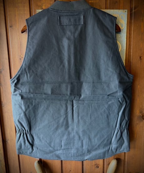 BLUCO RIB COLLAR DUCK VEST CHARCOAL