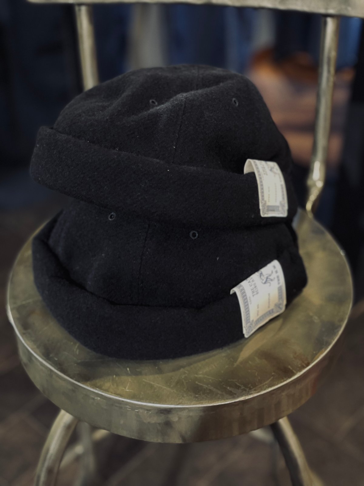 THE H.W.DOG & CO. MOSSA ROLL CAP BLACK STYLE
