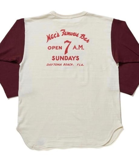WAREHOUSE & CO.  Lot 4800 7分袖ベースボールT MAC’S FAMOUS BAR