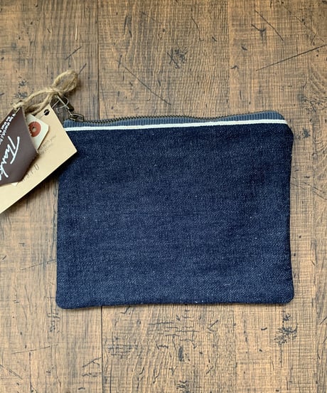 H.a.r.U made SELVEDGE DENIM POUCH