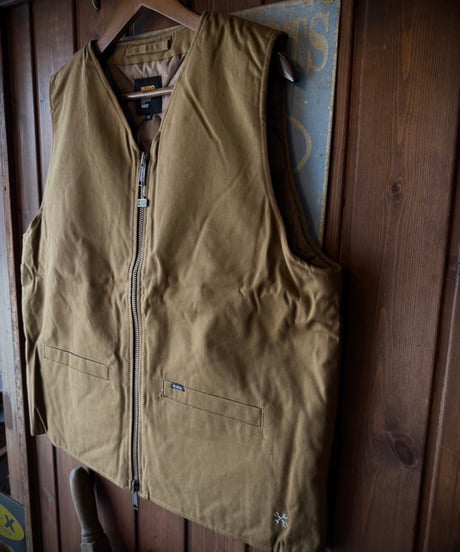 BLUCO V NECK DUCK VEST BROWN