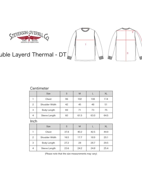Stevenson Overall Co. Double Layerd Thermal - DT