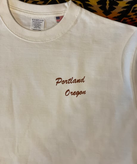 STYLE FACTORY & CO. ORIGINAL T SHIRT 【PORTLAND OREGON】Natural×Brown