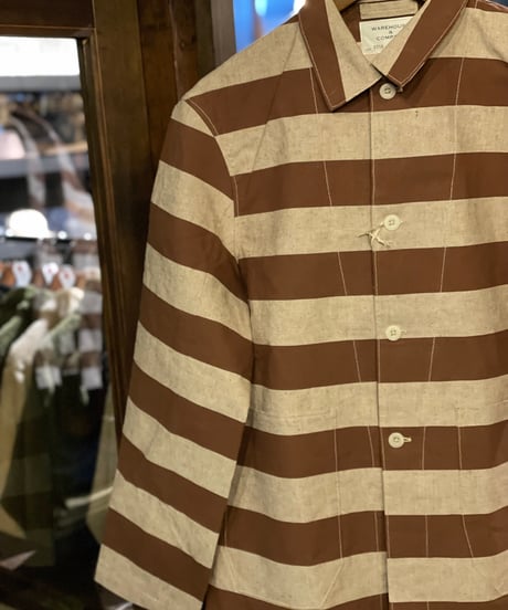 WAREHOUSE & CO.  Lot 2215 BROWN PRISONER JACKET アップリケ