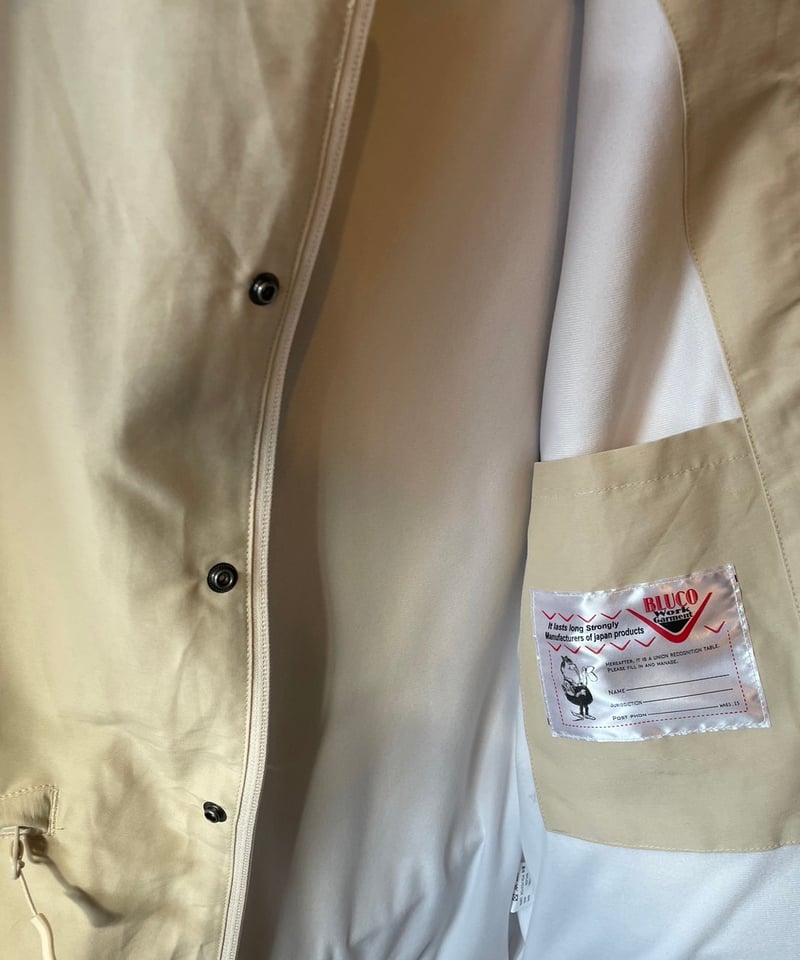 BLUCO 60/40 チンスト　コーチジャケット ベージュ　XL 60/40 CHIN STRAP COACH JACKET – BLUCO. INC