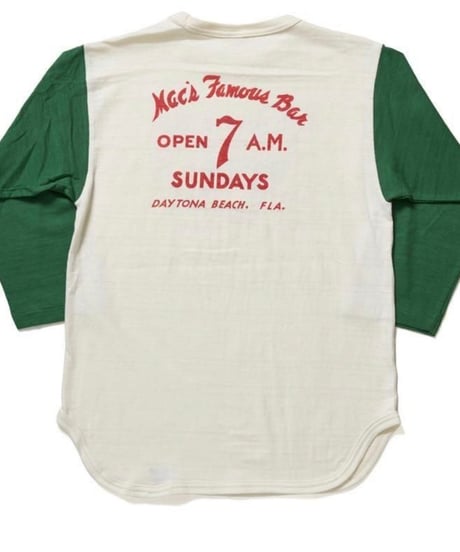 WAREHOUSE & CO.  Lot 4800 7分袖ベースボールT MAC’S FAMOUS BAR