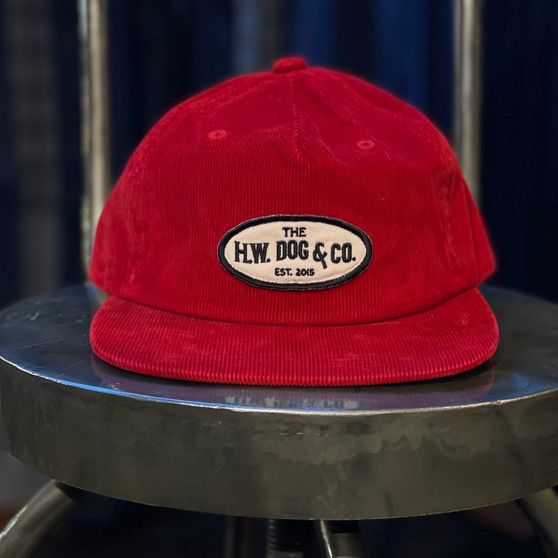 H.W. DOG & CO. コーデュロイキャップ 赤 THE H.W.DOG & CO. CORDUROY WORKERS CAP | STYLE