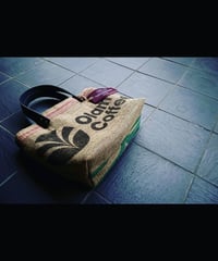 COFFEE JUTE BAG × SELVEDGE DENIMトートバッグM