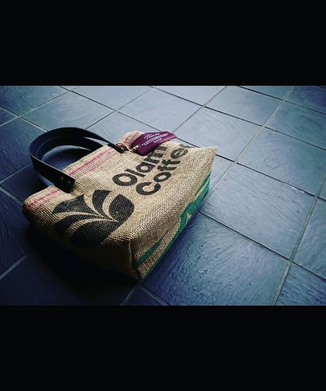 COFFEE JUTE BAG × SELVEDGE DENIMトートバッグM