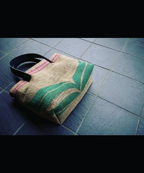 COFFEE JUTE BAG × SELVEDGE DENIMトートバッグM