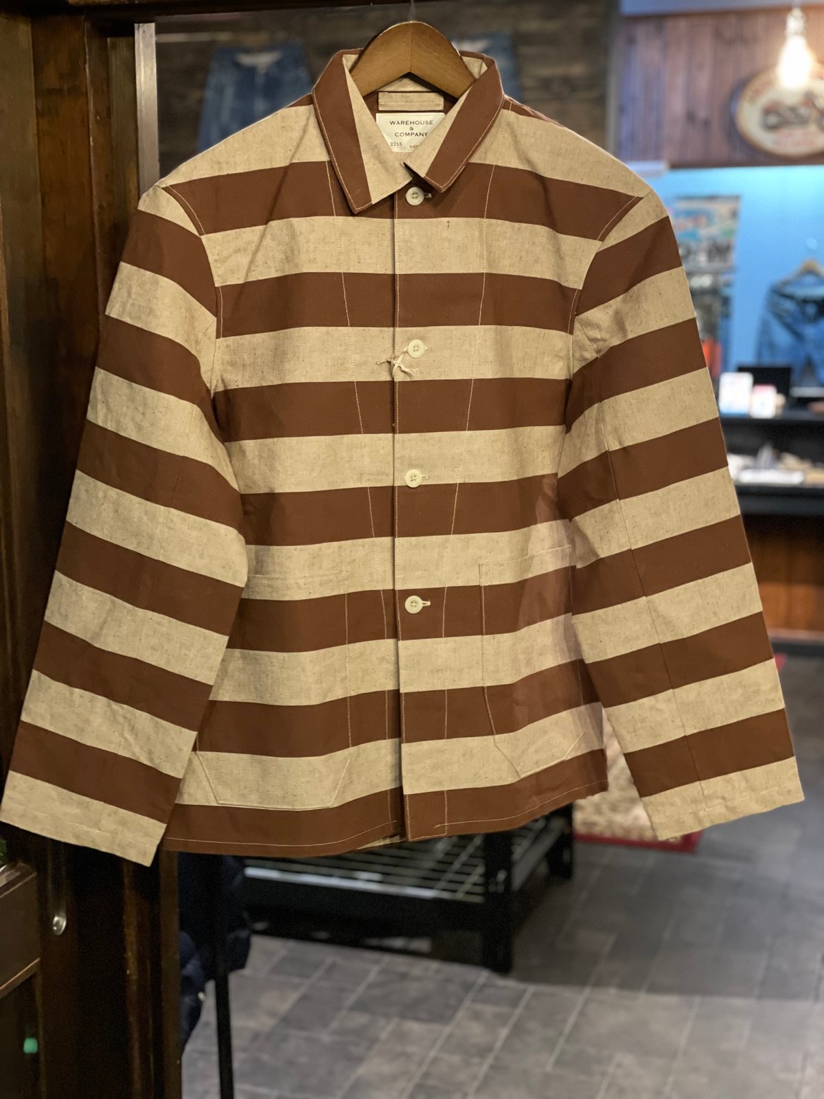 WAREHOUSE Lot.2215 BROWN PRISONER JACKET ウエアハウス WAREHOUSE