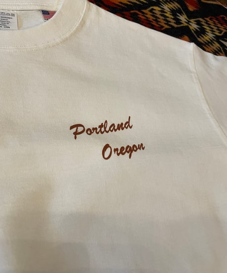 STYLE FACTORY & CO. ORIGINAL T SHIRT 【PORTLAND OREGON】Natural×Brown