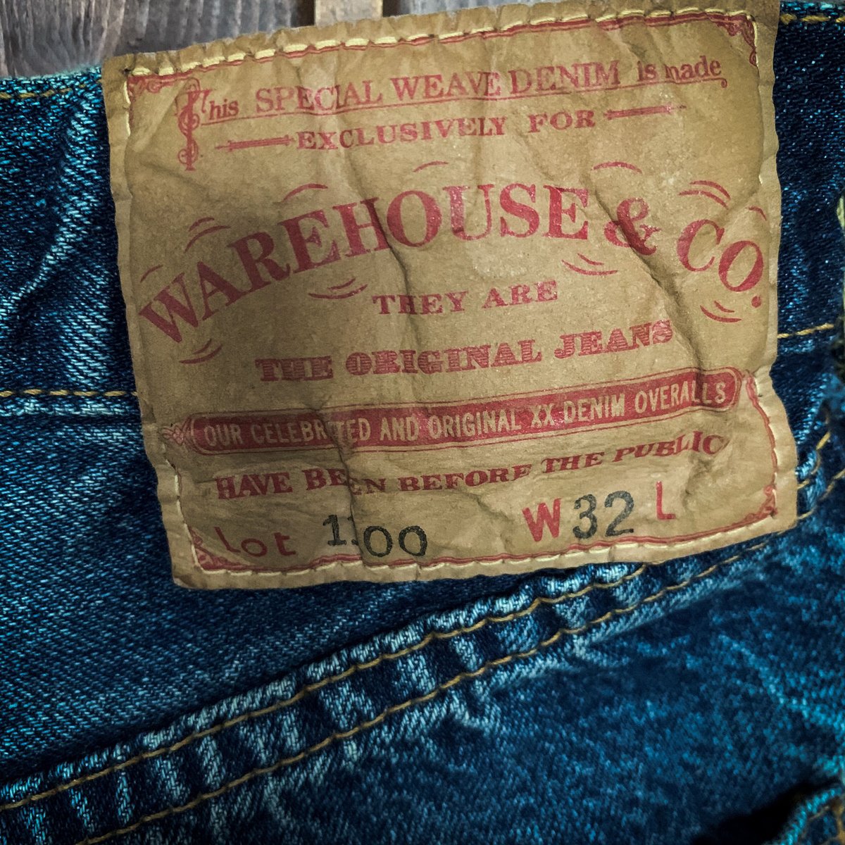 WAREHOUSE & CO. 2ND-HAND 1100 淡 WAREHOUSE&CO. 2ND-HAND 1100(USED WASH) | STYLE